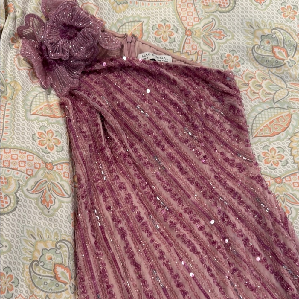 Mac Duggal Lavender Sequin Gown